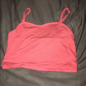 Pink crop top